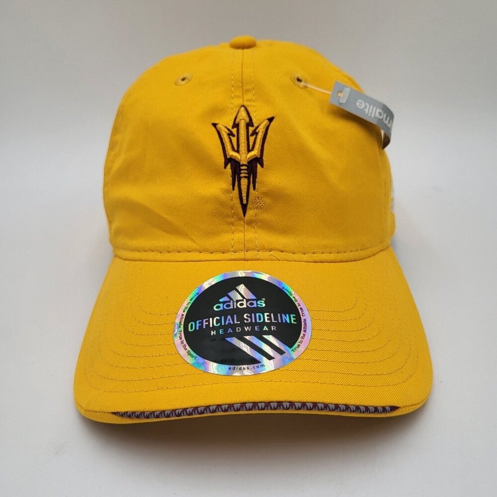 Arizona State University Sun Devils Adidas Climalite Sideline Hat Cap NWT Mens